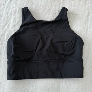 lululemon athletica Black High-Neck Light Support Sports Bra